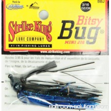 Strike King Bitsy Bug Jig, Black/Blue 004559755